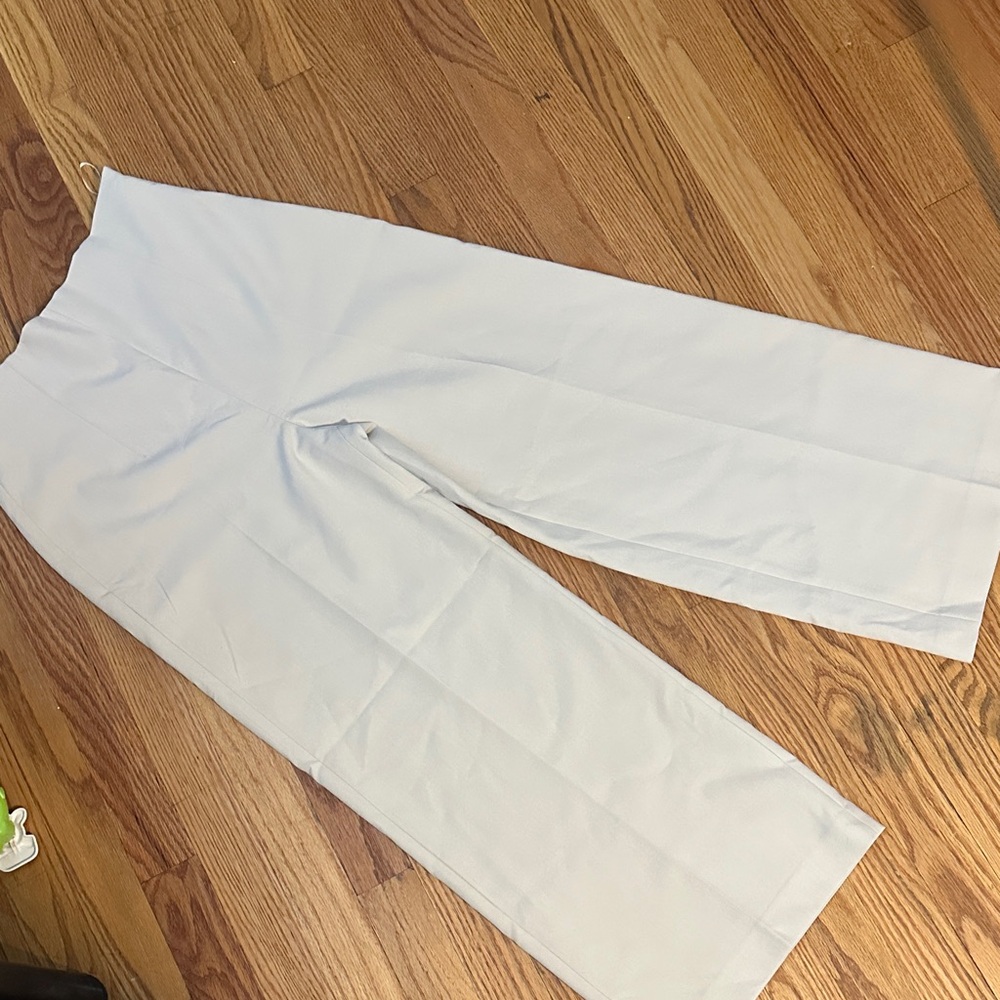 Zara White Wide-Leg Pants